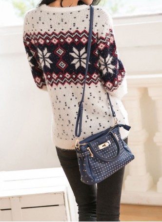 Snowflake Mohair Sweater